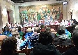 Imagen de archivo de un Pleno en el Ayuntamiento de Errenteria.