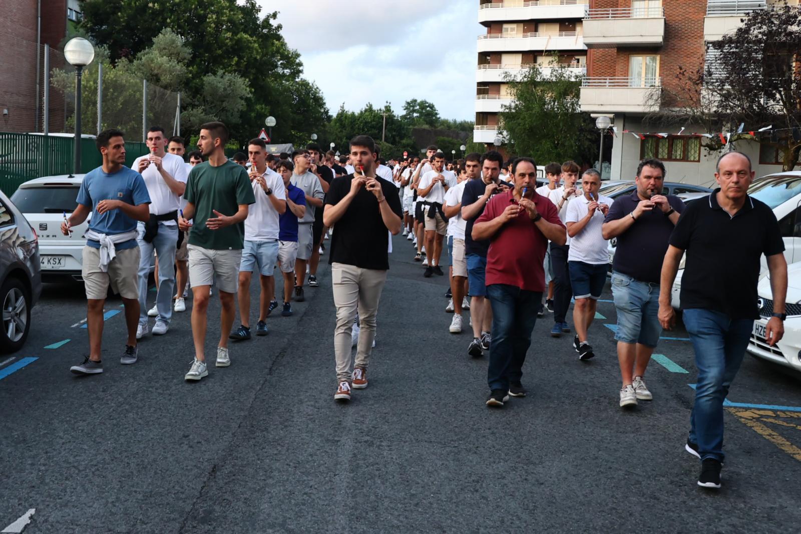 Ensayo general del Alarde tradicional
