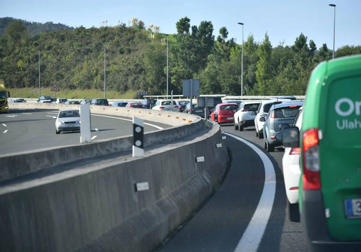 La AP-8 fue señalada como uno de los puntos críticos de tráfico en la zona de Biriatou.