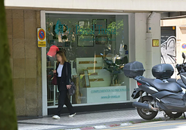 Exterior de la consulta del doctor Trotta, en el paseo de los Fueros de Donostia.