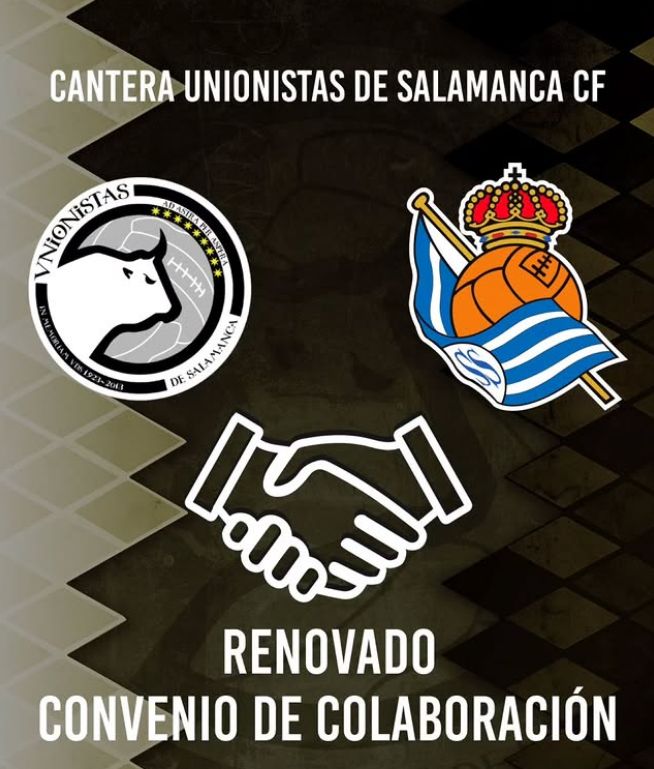 La Real renueva por dos campañas más su acuerdo de colaboración con el Unionistas de Salamanca