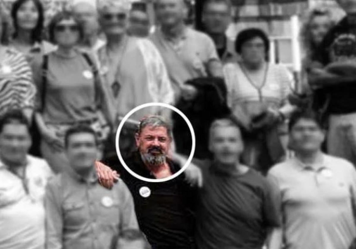 La última foto pública de Joseba Antxon Alonso Egurrola.
