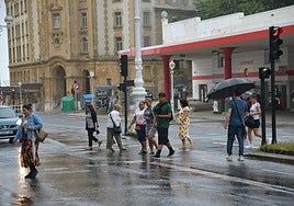 Gipuzkoa se refresca con lluvias y bajadas de temperatura