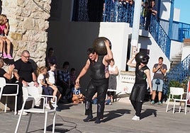 Artadiko San Migel jaien baitan egindako erakustaldia, iaz.