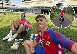 Arturo Valle y Luken Landa camino a París