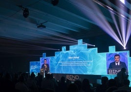 Mikel Jauregi en el evento de BIND sobre innovación y desarrollo celebrado en el Kursaal