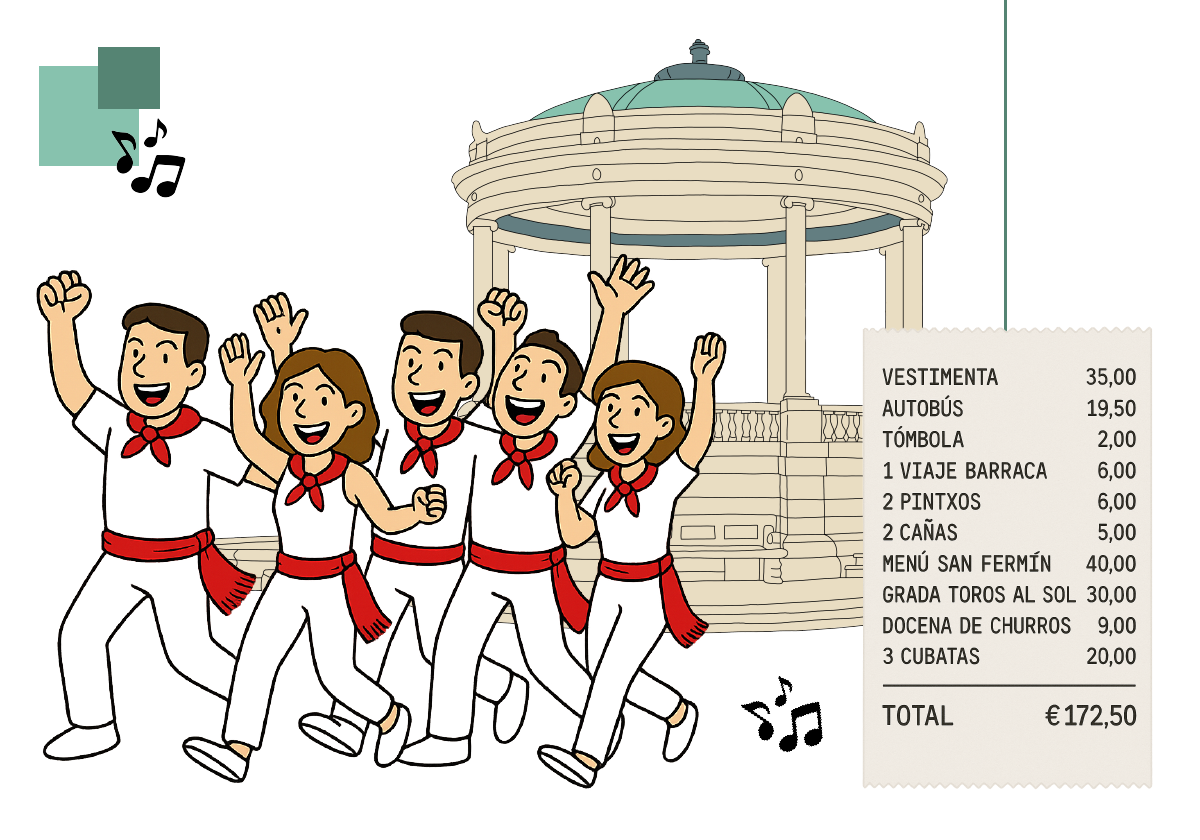 Esto es lo que te vas a gastar un día de San Fermín
