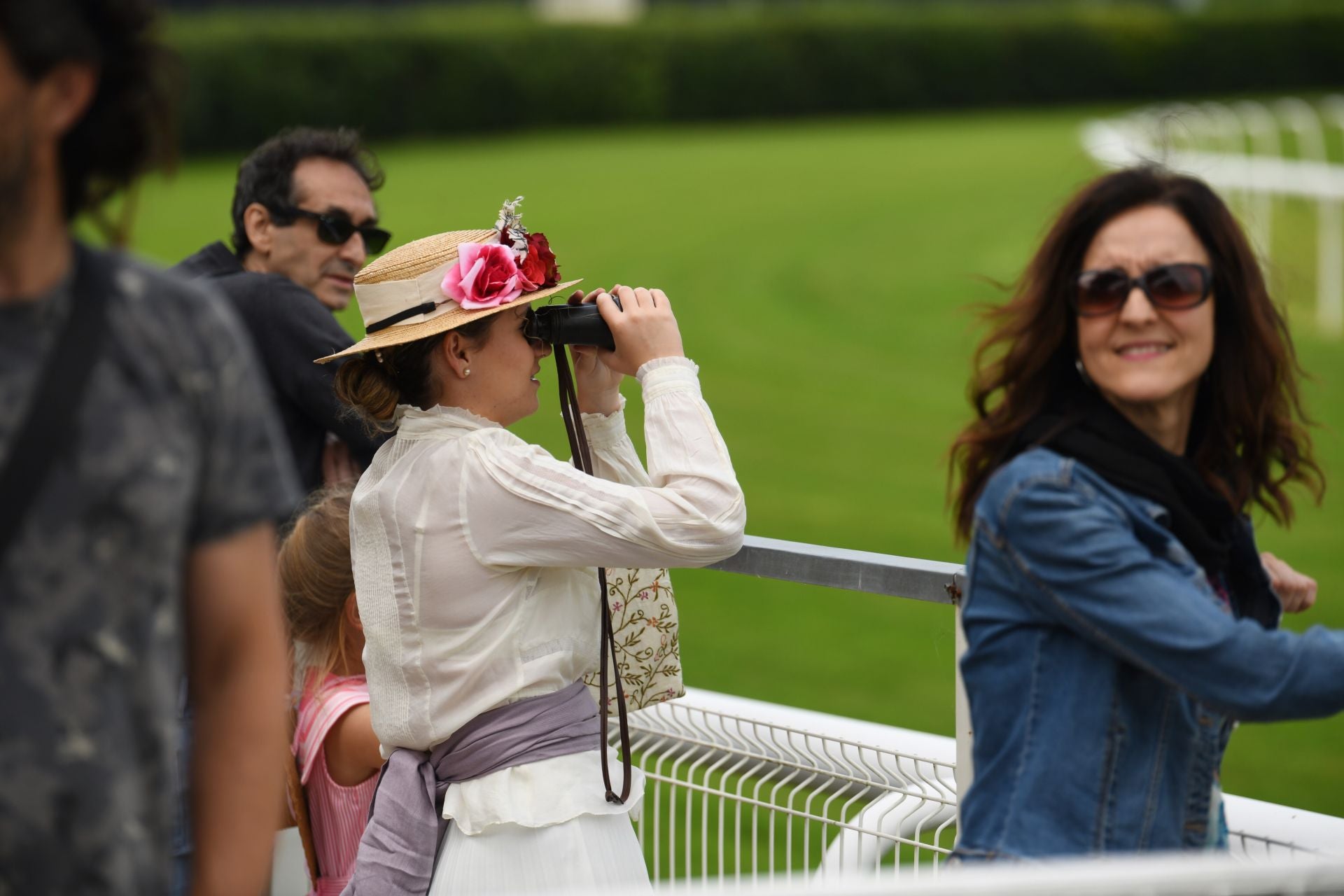 Carrera de caballos en el hipódromo de San Sebastián