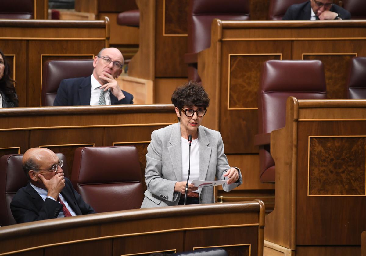 Maribel Vaquero, portavoz del PNV en el Congreso, en un reciente pleno.