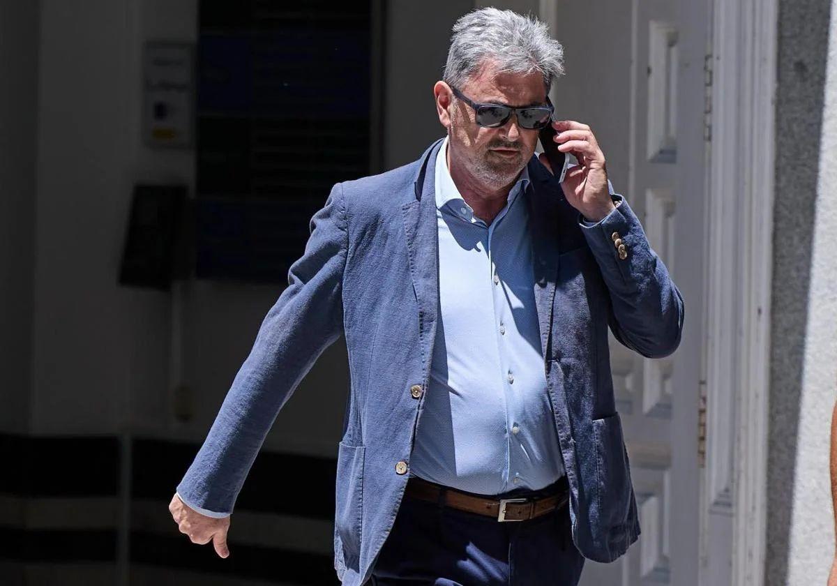 Antxón Alonso, a su llegada este lunes a la Audiencia Nacional en Madrid.