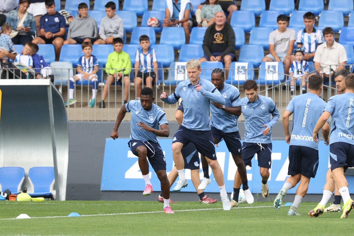 Entrenamiento al calor de la afición