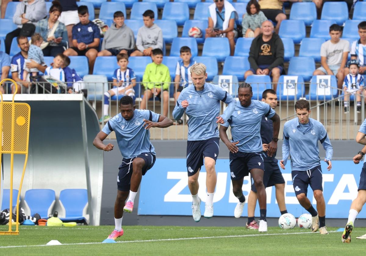 Entrenamiento al calor de la afición