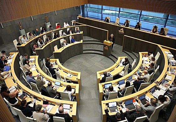 Pleno en las Juntas Generales de Gipuzkoa.
