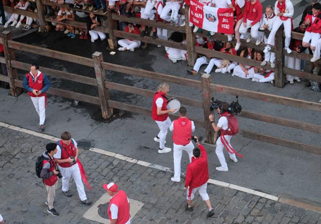 Iantzi es un animador nato de cada arranque del programa 'Vive San Fermín'.