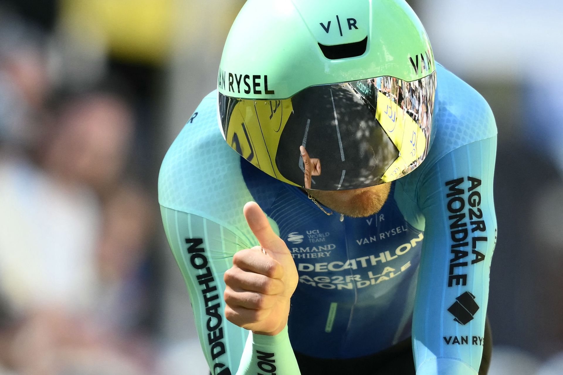Bastien Tronchon, ciclista francés del equipo Decathlon AG2R La Mondial