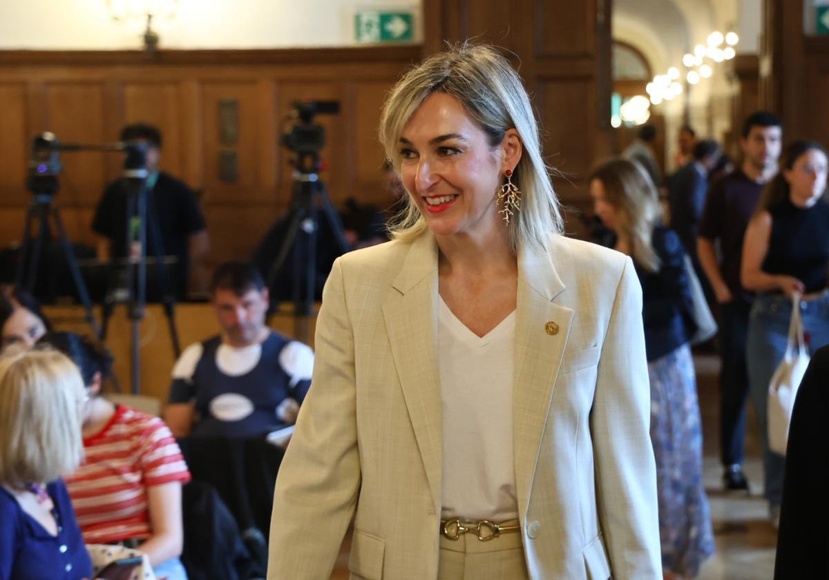 La portavoz del Gobierno Vasco, Maria Ubarretxena.