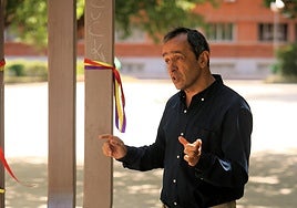 Benito Bermejo, el pasado mes de mayo en Madrid, durante un acto en el Monumento a los deportados españoles