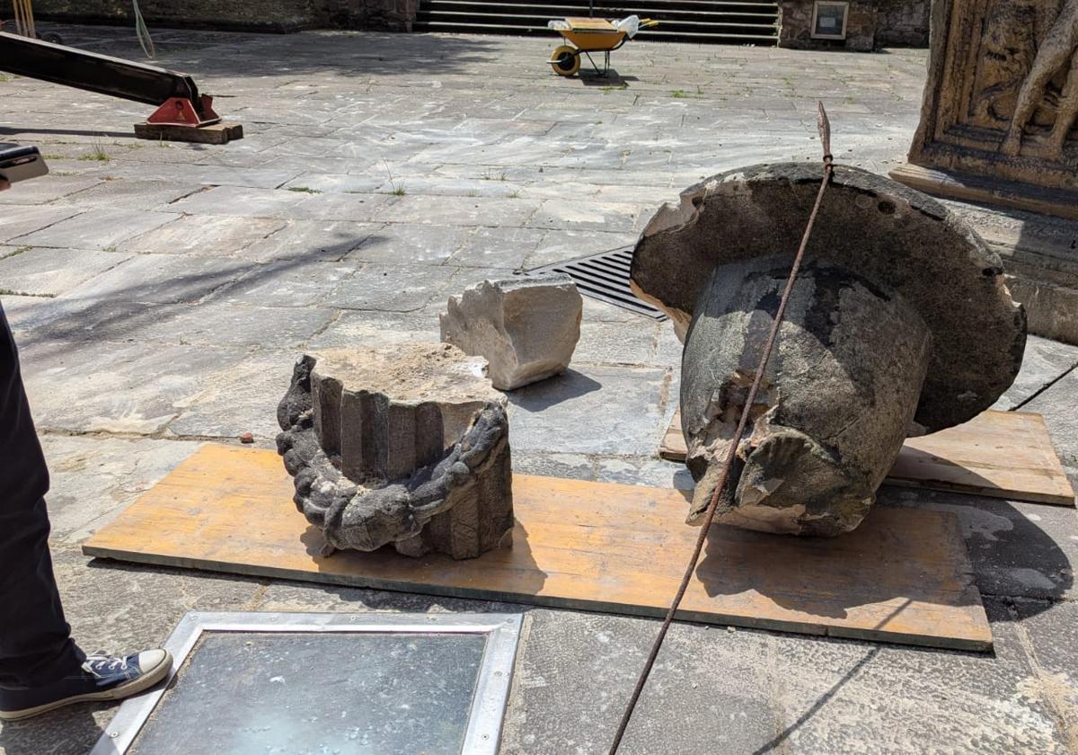 Daños en el edificio de la Universidad de Oñati por la caída de un rayo