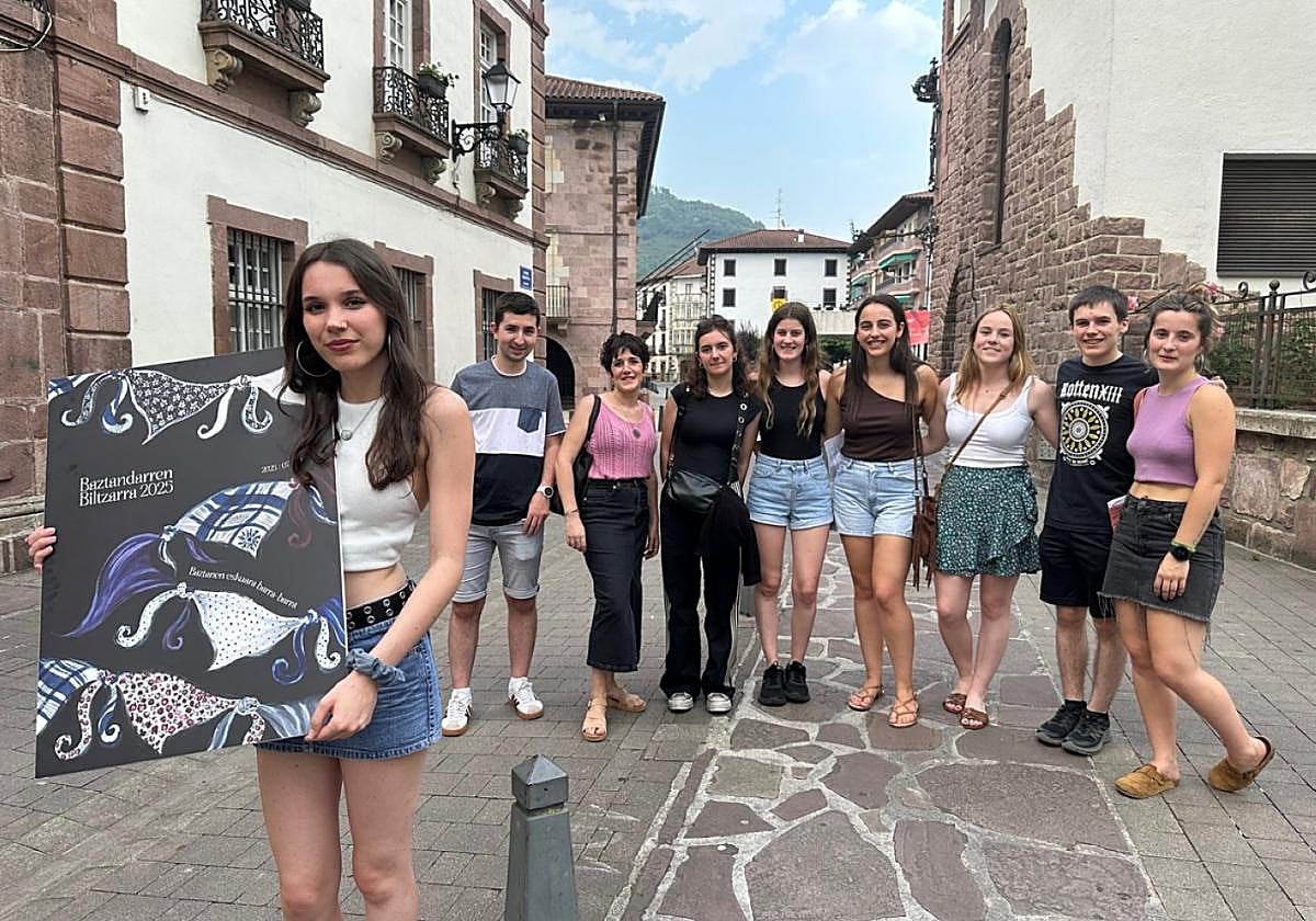 Cartel del Baztandarren Biltzarra de este año con su autora.