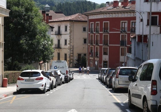 Calle Araba de Ordizia, donde sucedieron los altercados el sábado por la noche.