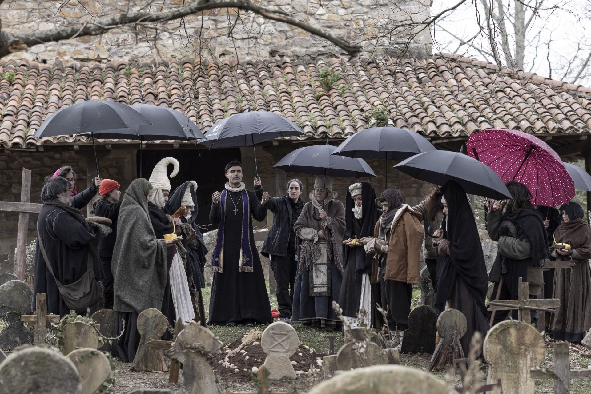 Imagen principal - Filmaketaren hainbat irudi. 
