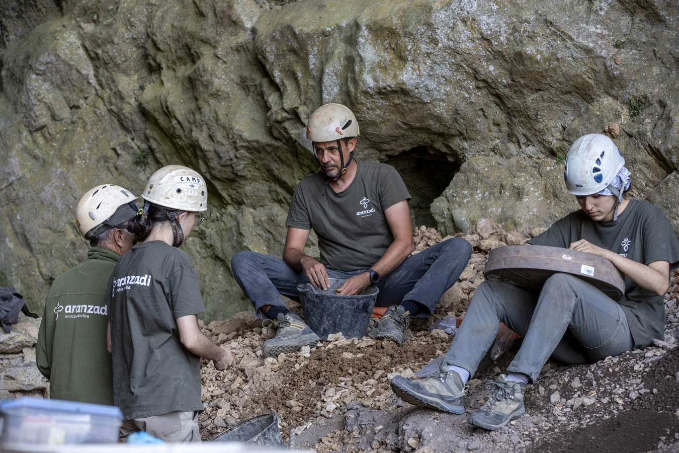 Restos de los neandertales en Zegama
