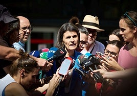 Melgosa durante sus declaraciones a los medios a la salida de la Mesa Sectorial suspendida en Madrid.