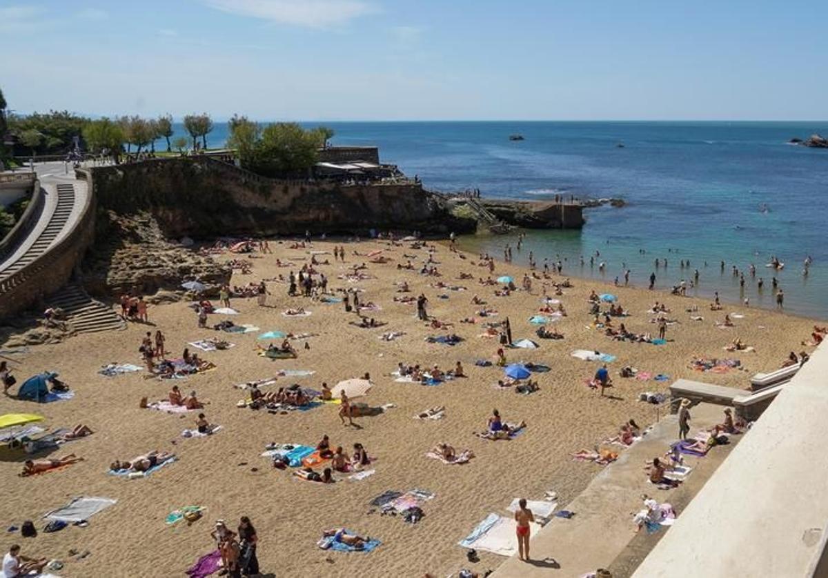 Playa de Port Vieux en Biarritz