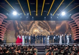 Algunos de los premiados en la pasada gala.