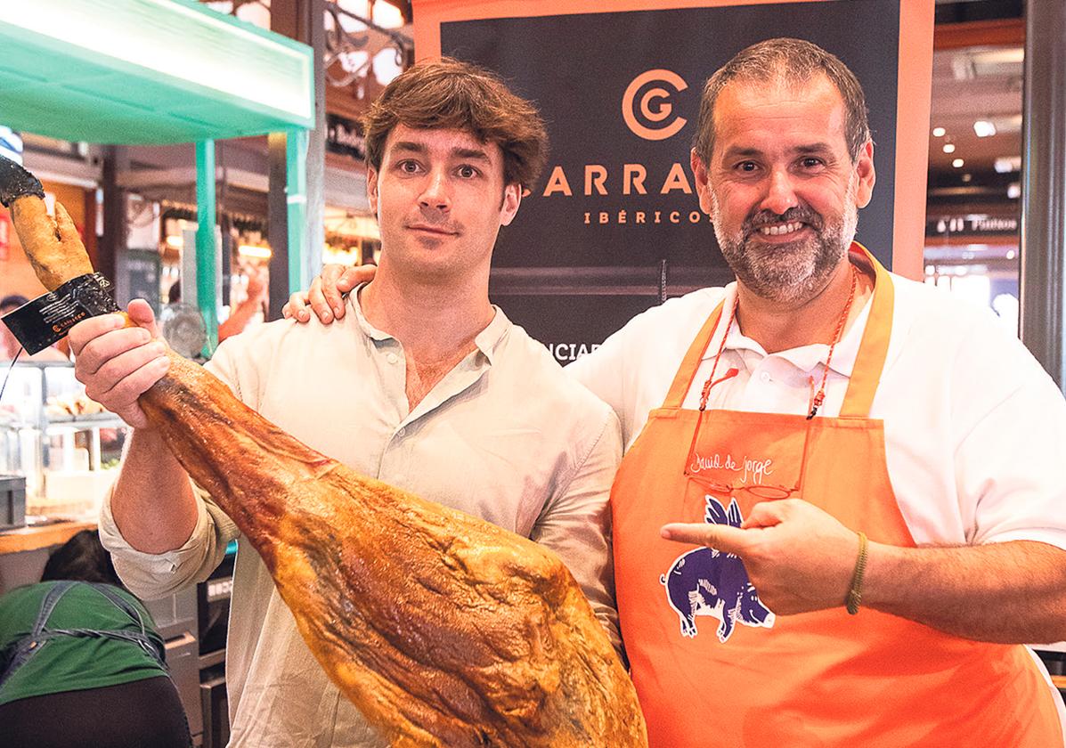 David de Jorge, chef y embajador de la firma junto a Guillermo Carrasco.
