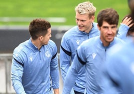 Imagen de archivo de un entrenamiento de los txuri-urdines