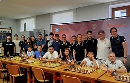 Participantes en el torneo organizado por Anaitasuna-Kakute xake taldea.