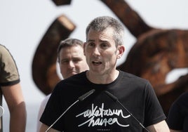 El secretario de Acción Política de EH Bildu, Arkaitz Rodriguez, en una comparecencia reciente.