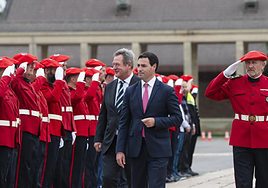 Pradales y Zupiria, durante un acto con la Ertzaintza el pasado mes de junio.
