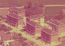 Imagen del barrio Gurutze Berri en el año 1967.