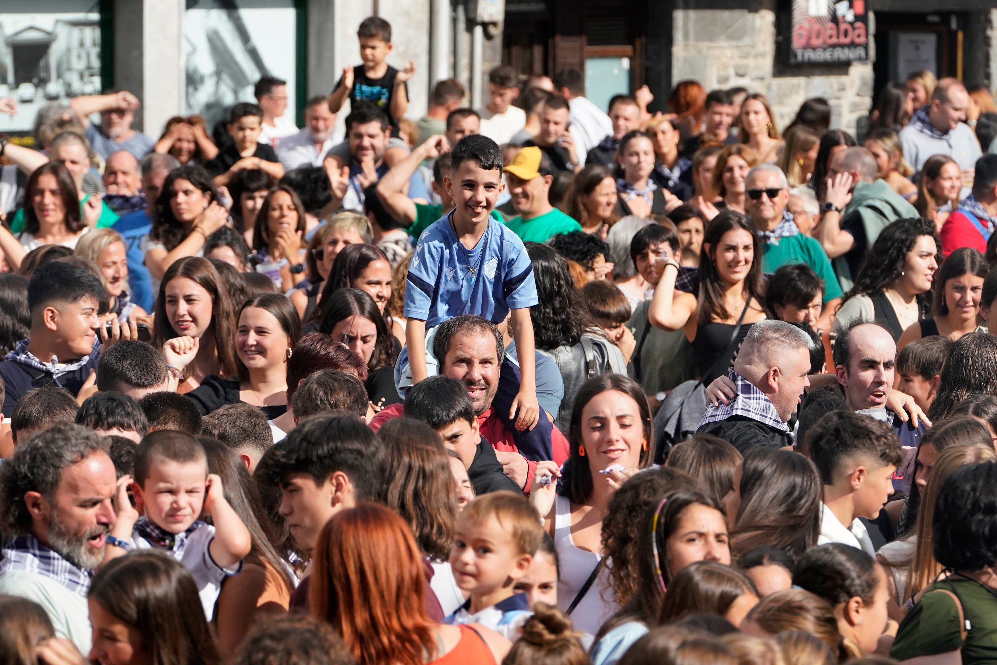 Villabona comienza las fiestas de Santiago con el txupinazo