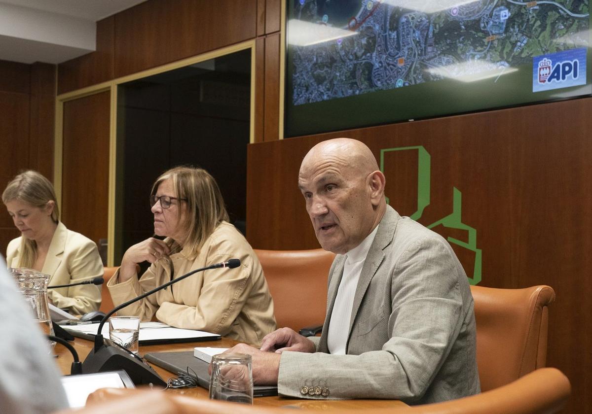 José Luis Polo, este jueves en el Parlamento Vasco.