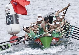 La trainera de ORSA-Hondarribia está yendo de menos a más en la Liga Euskolabel ACT.