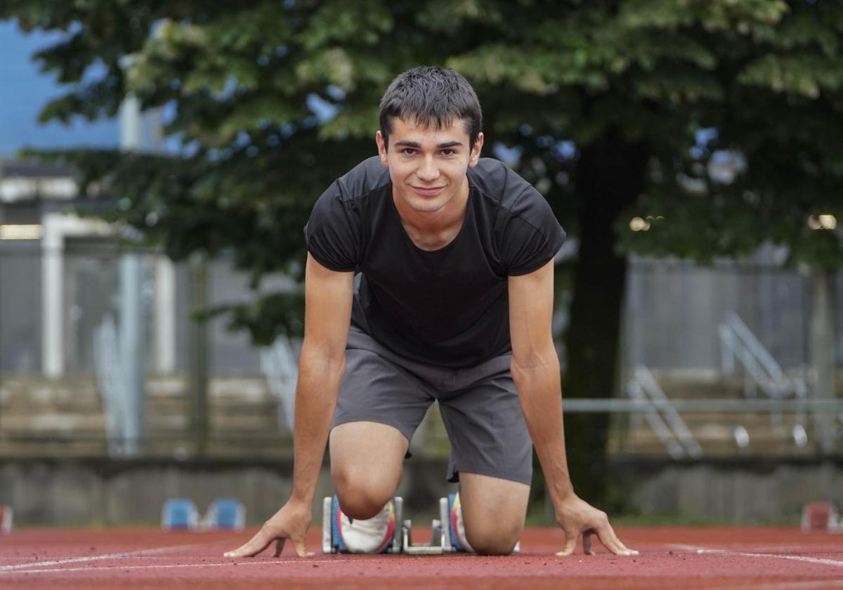Ander Garaiar bate por un centésima el récord de Euskadi de 100 (10.28)