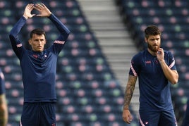Duje Caleta-Car, del Olympique de Lyon en una imagen de la Eurocopa 2020.
