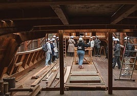 Albaola inicia el viernes las primeras visitas guiadas al interior de la nao San Juan