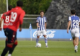 Gorrotxategi busca pase a Marín, este miércoles en Zubieta.