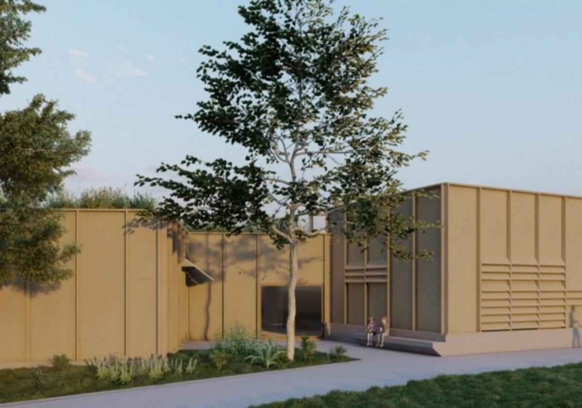 Una simulación de la imagen que mostrará la nueva escuela infantil pública proyectada en el barrio de Galtzaraborda.