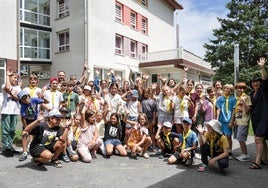 Los niños ucranianos recién llegados al albergue
