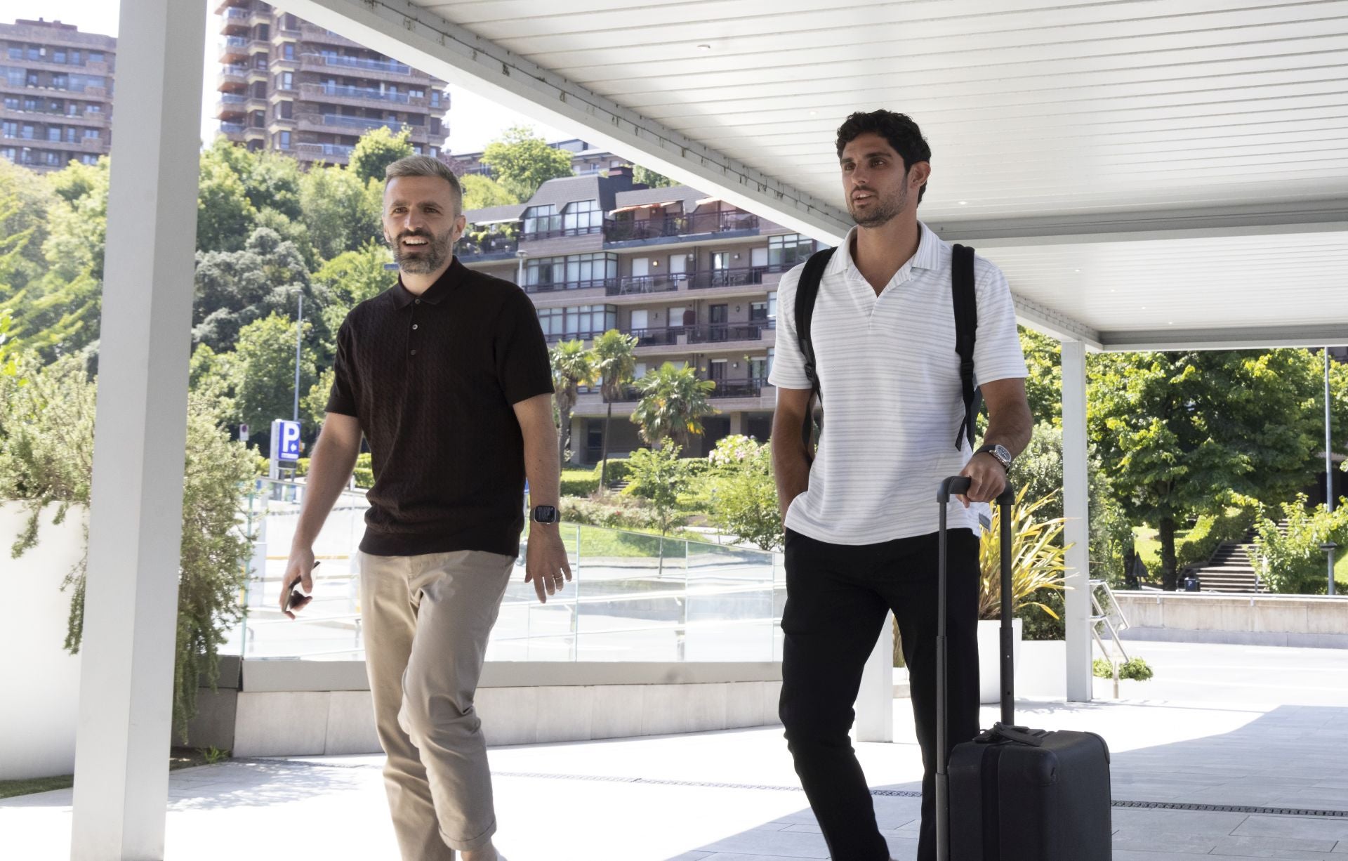 Así ha sido la llegada de Guedes a Donostia