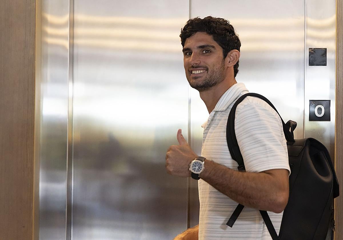 Así ha sido la llegada de Guedes a Donostia