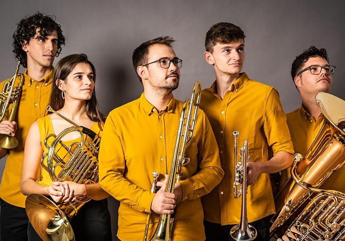 Los componentes del KamBrass Quintet.