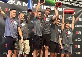 Madrid. Imagen en el podio de la prueba élite del campeonato celebrado en la capital española.