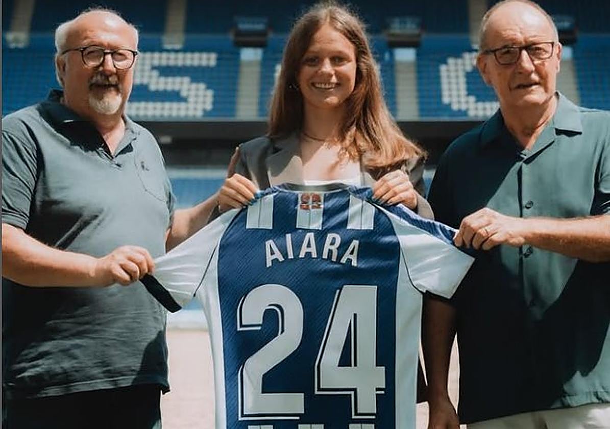 Aiara Agirrezabala lucirá el dorsal 24 tras su renovación y ascenso al primer equipo.