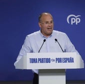Miguel Tellado, en su comparecencia de este miércoles.